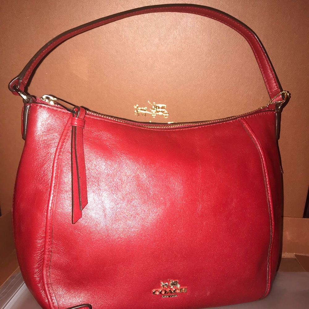 Red Coach Crossbody Bag